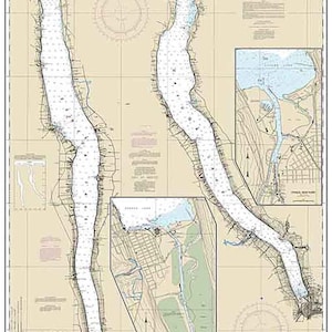 2016 Nautical Map of Cayuga and Seneca Lakes New York