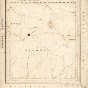 1817 Carte du comté de Potter en Pennsylvanie