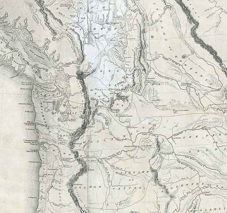 1841 Map of the Oregon Territory - Etsy