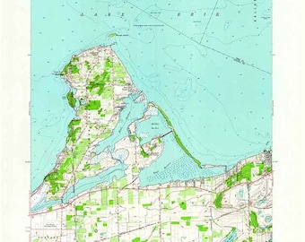Map Of Catawba Island Ohio Catawba Island Map | Etsy Hong Kong