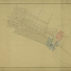 1900s Early Map of Vesta Mine Washington County PA