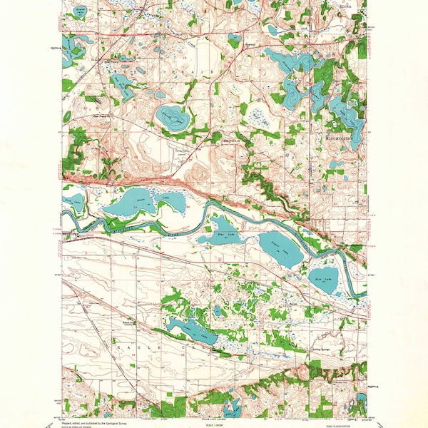 Map of Eden Prairie - Etsy