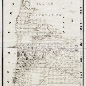 1895-Karte von Lincoln County, Oregon