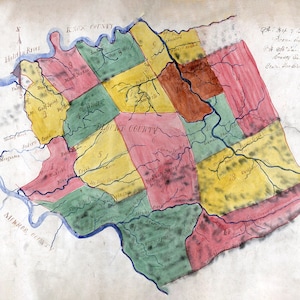 Carte du comté de Blount, Tennessee, 1870