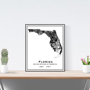 Carte de l'état de Floride