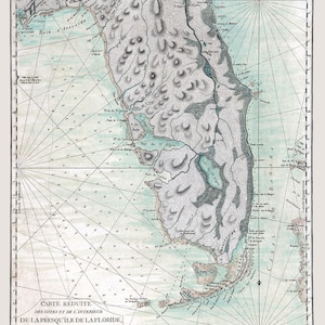 1780 Carte de la Floride