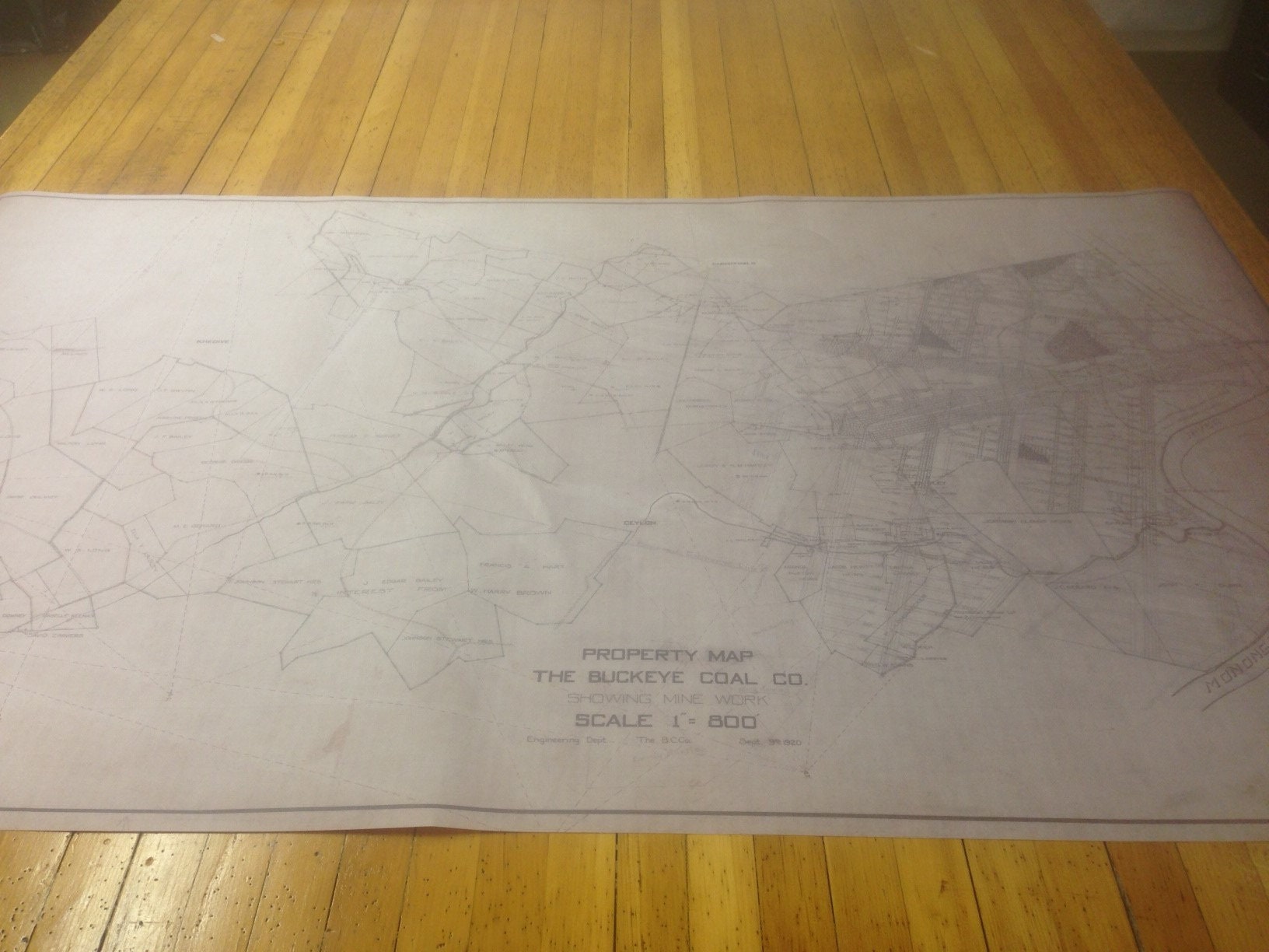1920 Nemacolin Mine Map Carmichaels Greene County Pa Etsy
