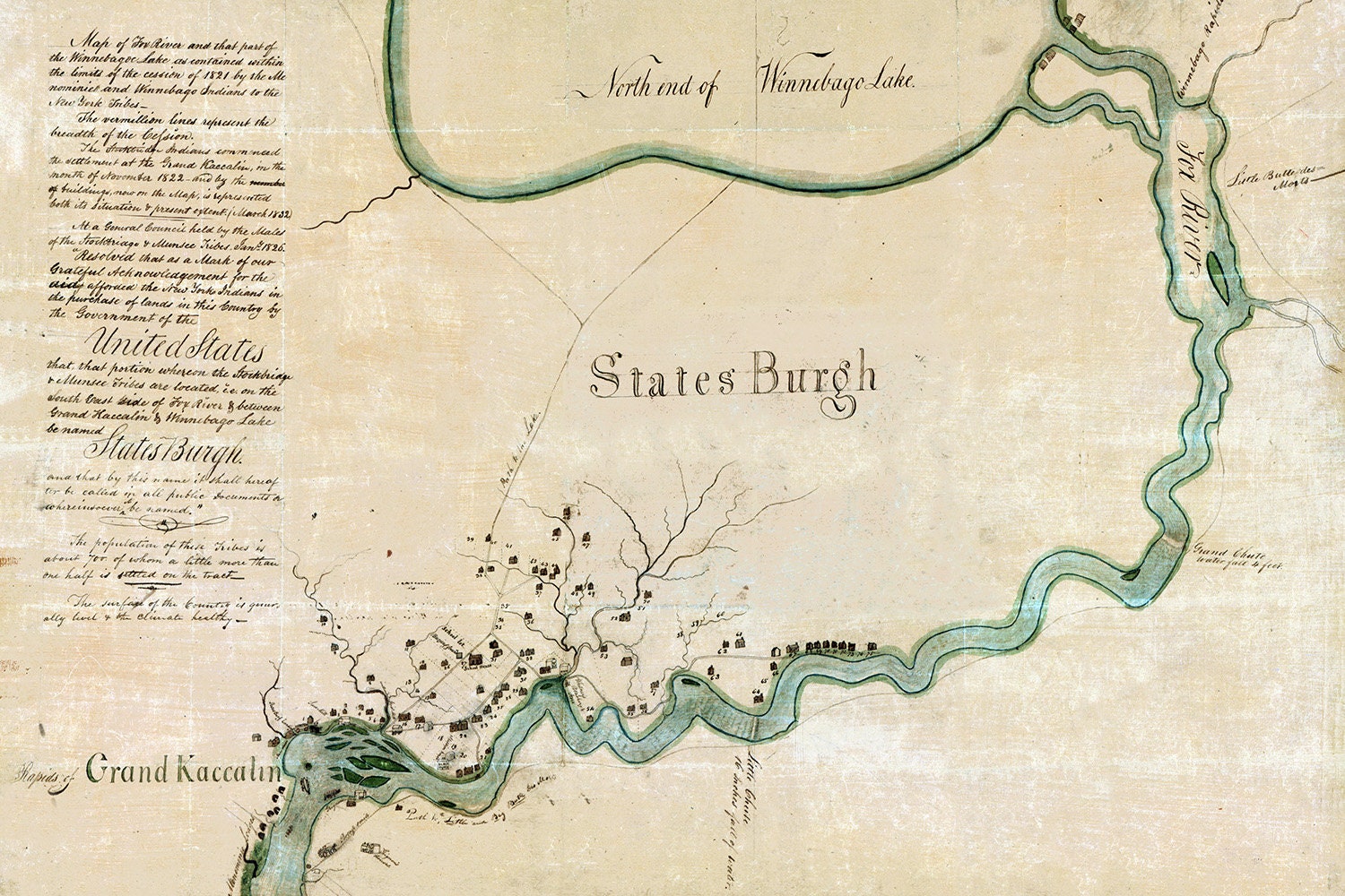 Home D cor Posters Prints Poster Many Sizes Map Of Fox River 