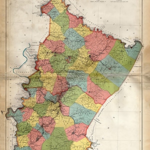 1899 Plan de Fayette et du comté de Westmoreland en Pennsylvanie