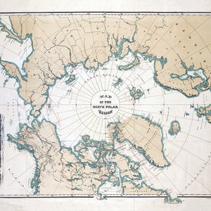 1882-Karte der Nordpolregion