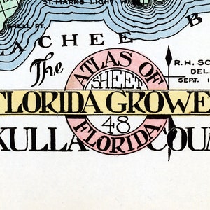 1914 Map of Wakulla County Florida - Il 300x300.5093475356 Fanf 