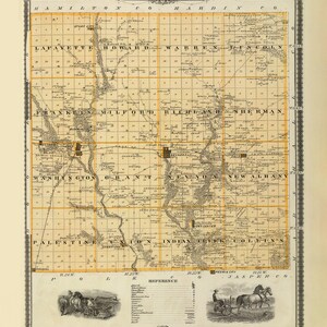 1875-Karte von Story County, Iowa