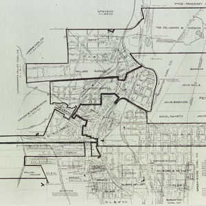 1920 Map of The Hudson Coal Company Scranton PA
