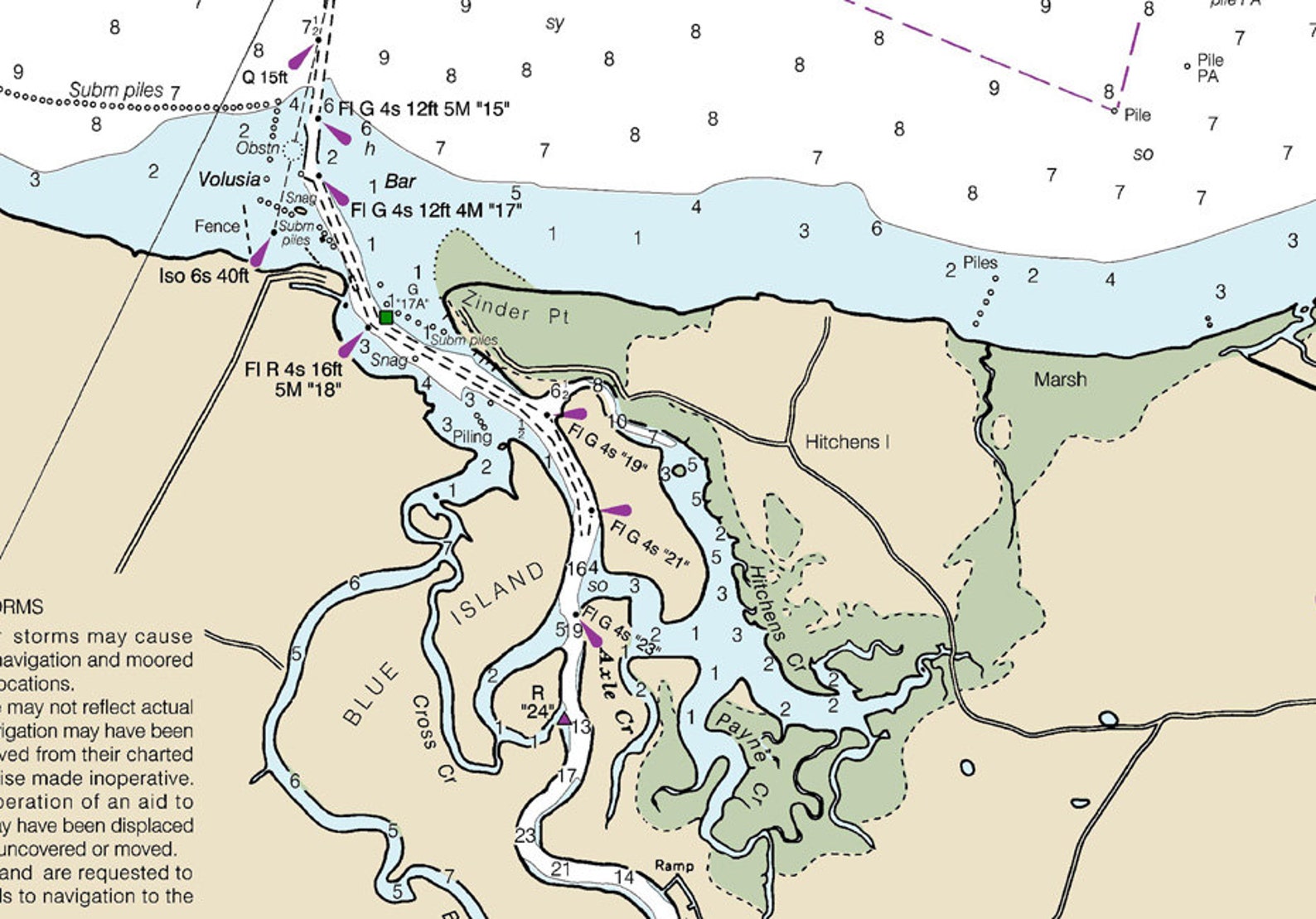 2013 Map of St Johns River & Lake Florida Etsy