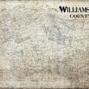 1917 Map of Williamson County Texas