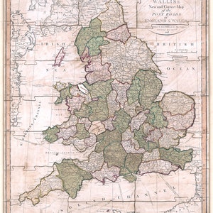 1798-Karte von England und Wales