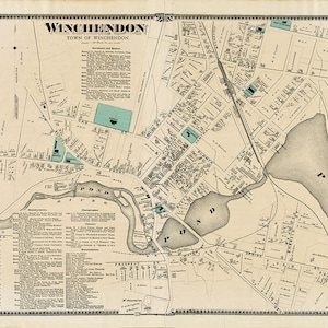 1870 Town Map of Winchendon Worcester County Massachusetts - Etsy 1870 Town Map of Winchendon Worcester County Massachusetts - Etsy
