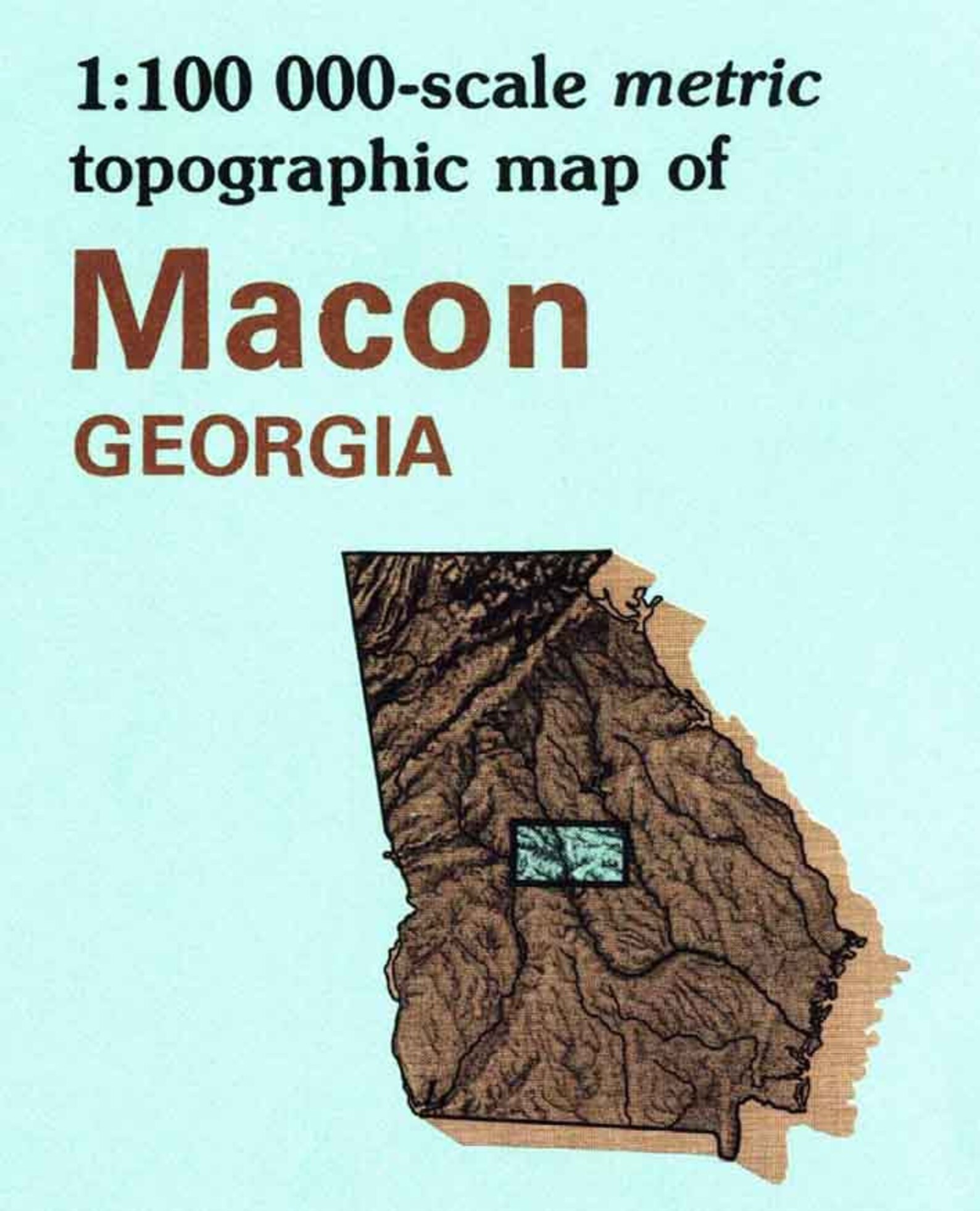 1978 Topo Map of Macon Georgia Quadrangle - Etsy