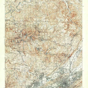 1904 Topo Karte von Birmingham Coal Distrikt, Alabama