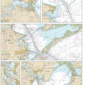 2016 Seekarte von Galveston Bay Texas