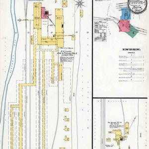 Carte Sanborn 1898 du comté d'Austin Potter en Pennsylvanie