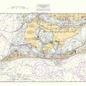 Carta Náutica de Tampa Bay, Flórida, Bradenton Anna Maria Island de 1996