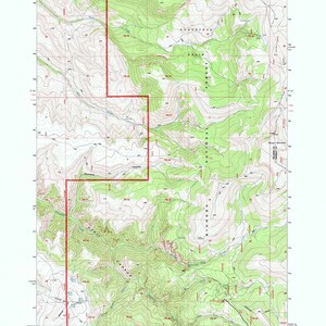 Carte topographique 1993 de Mexican Hill Wyoming WY