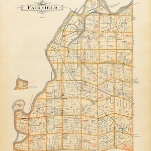 1914 Map of Fairfield Township Butler County Ohio