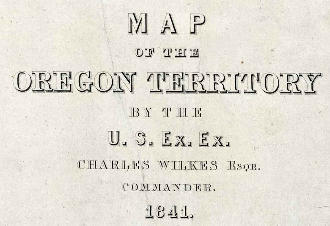 1841 Map of the Oregon Territory - Etsy