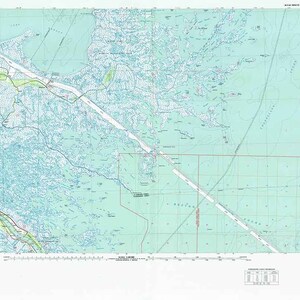 1983 Topo Karte von Black Bay Louisiana LA
