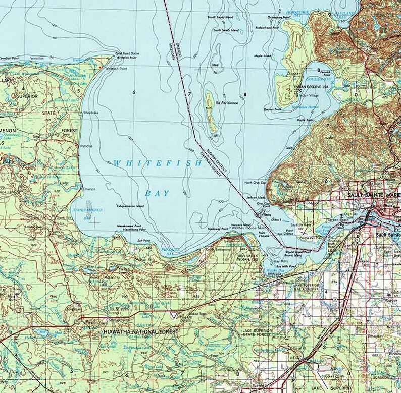 Sault Ste. Marie Mi Map