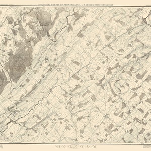 1881-Karte von Sellersville Region Bucks County, Pennsylvania