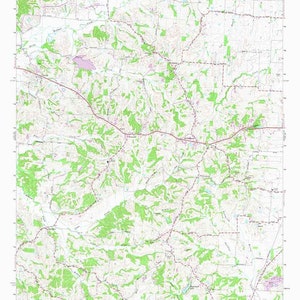 1966 Topo Map of Clayton Tennessee Old Fremont