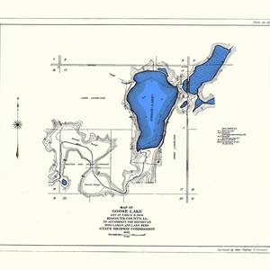 1915 Map of Goose Lake Kossuth County Iowa