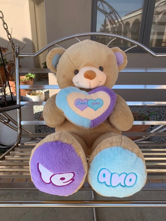 giant i love you teddy bear