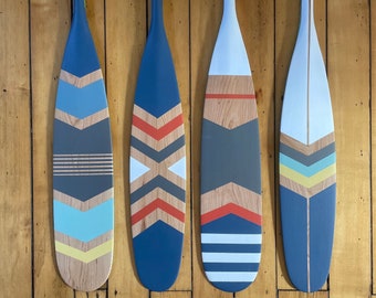 Artisan Hand-Painted Canoe Paddles: Unique and Custom Wooden Paddles for Kayaking and Canoeing Adventures