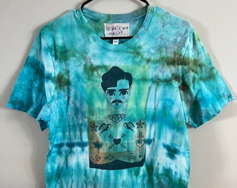 Tattoo Mood Upcycled Ice Dyed T-shirt