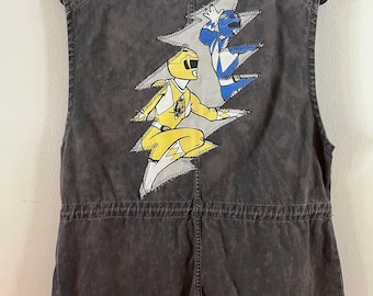 Yellow & Blue Ranger Upcycled Bolt Vest