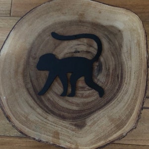 Handmade Wood Monkey Ornament