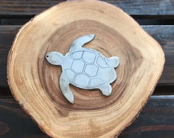 Wood Turtle Tortoise Ornament Christmas Holiday Gift