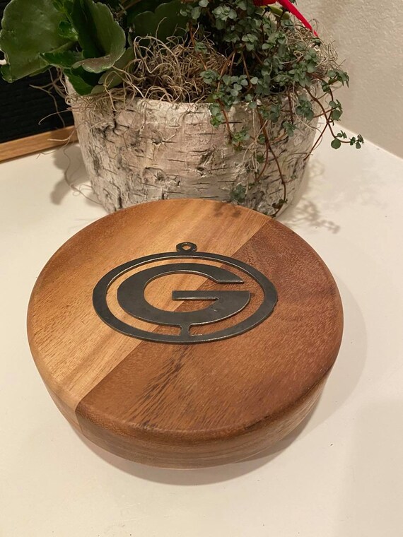 Recycled Steel Green Bay Packers Football Ornament Etsy