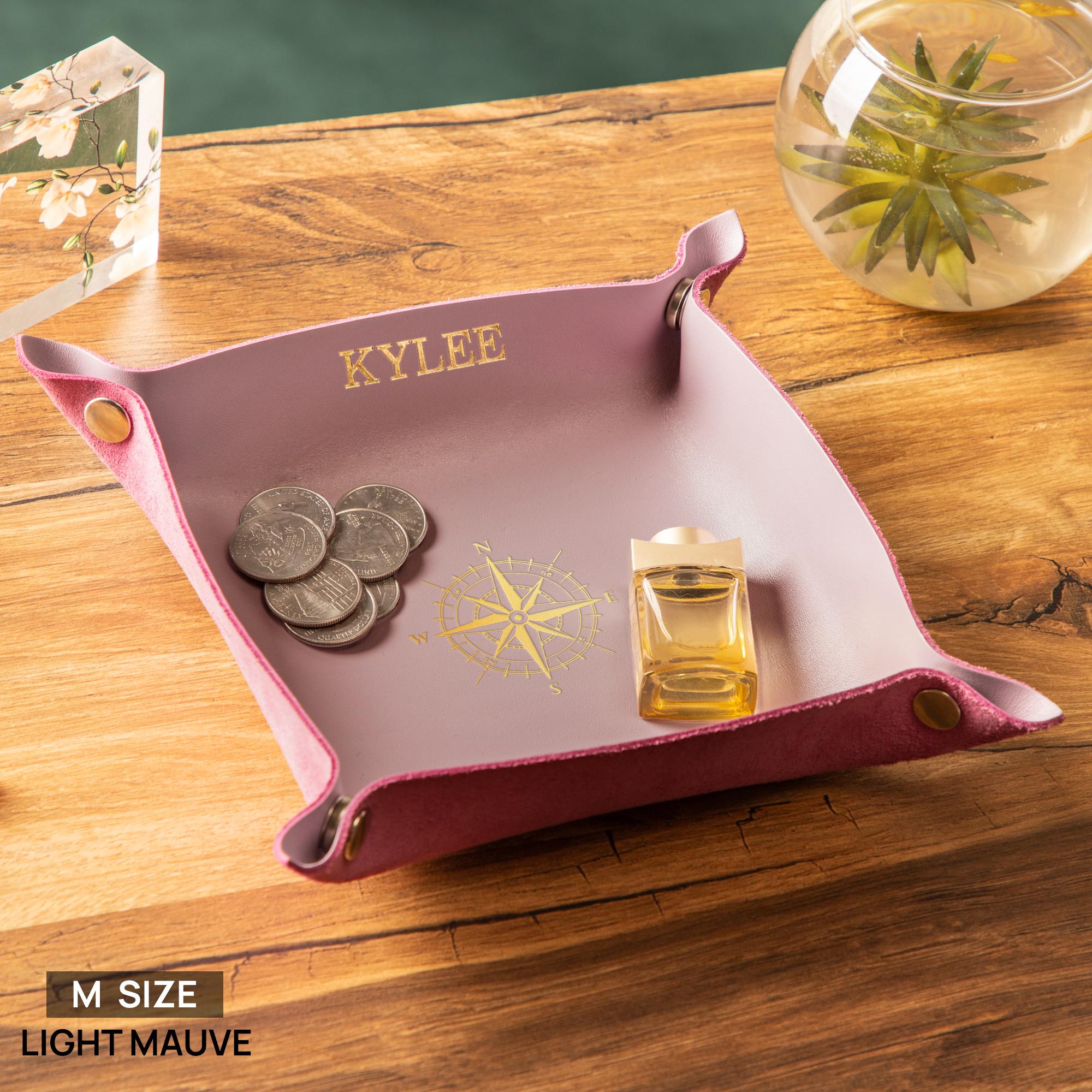 Confirmation Gift for Boys - Personalized Leather Valet Tray 