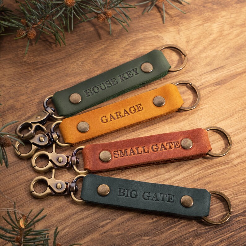 Personalized leather key fob Bible verse gifts, Gifts for Pastor, Him, Men, Gifts ideas for Men, Monogrammed Psalm image 16