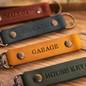 Personalized leather key fob Bible verse gifts, Gifts for Pastor, Him, Men, Gifts ideas for Men, Monogrammed Psalm image 13