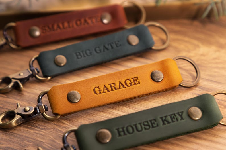 Personalized leather key fob Bible verse gifts, Gifts for Pastor, Him, Men, Gifts ideas for Men, Monogrammed Psalm image 13