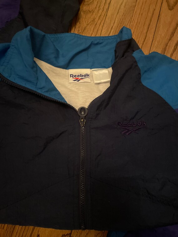 Vintage Reebok Color Block Hip Hop Windbreaker Jacket
