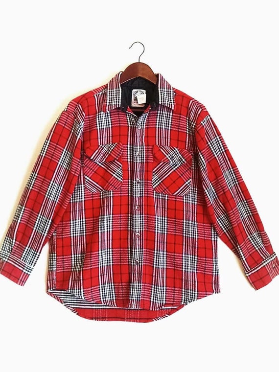 vintage red mens shirts