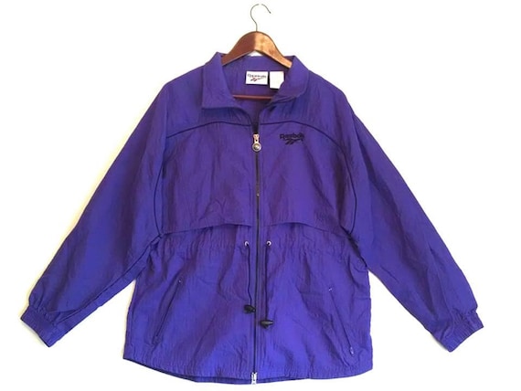 Vintage 1990s Reebok Purple Windbreaker 