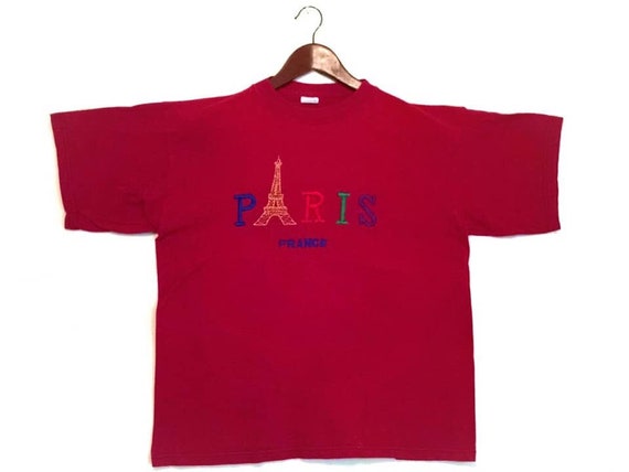 Vintage 1980s Paris France Eiffel Tower Souvenir T-shirt - Etsy