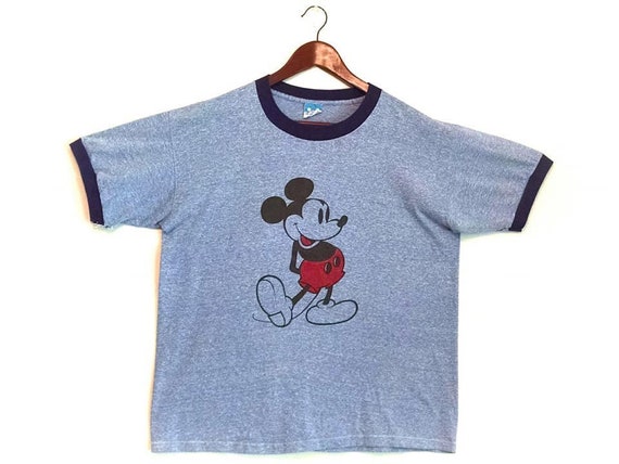 blue mickey mouse shirt